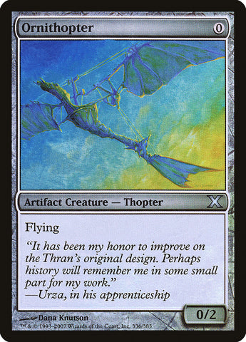 {C} Ornithopter (Premium Foil) [Tenth Edition][FP 10E 336]
