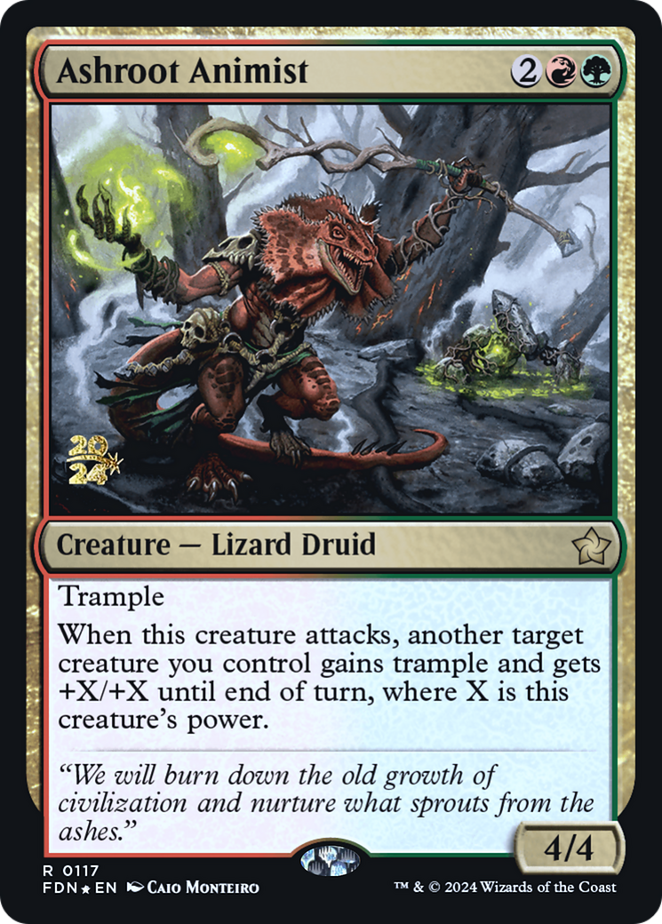 {@R} Ashroot Animist [Foundations Prerelease Promos][PR FDN 117]