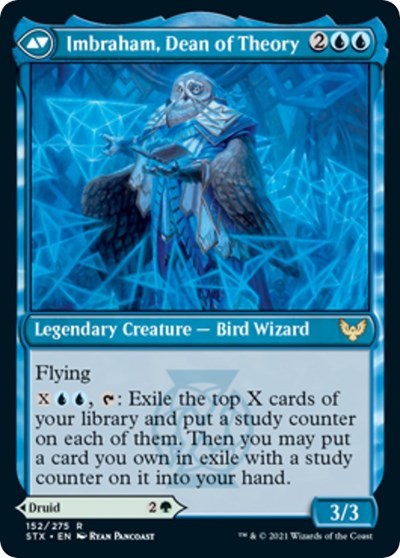 {R} Kianne, Dean of Substance // Imbraham, Dean of Theory [Strixhaven: School of Mages Prerelease Promos][PR STX 152]