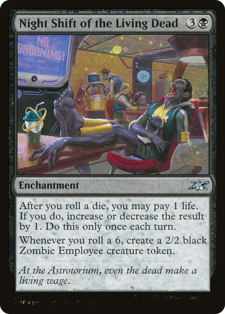 {C} Night Shift of the Living Dead (Galaxy Foil) [Unfinity][UNF 367]