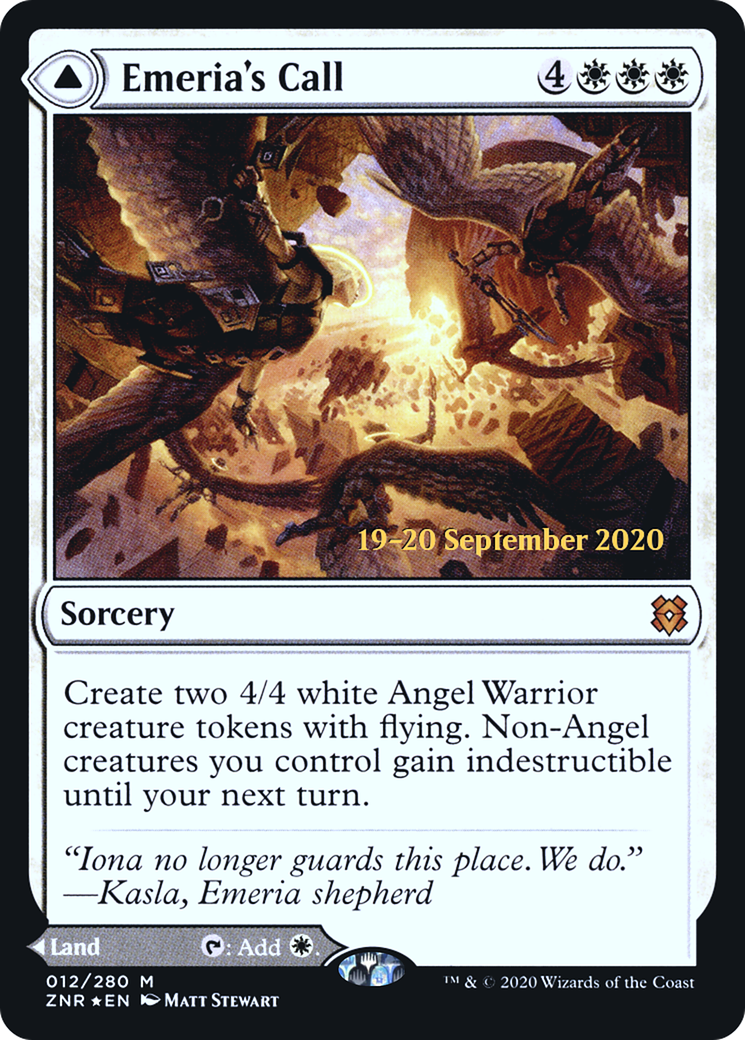 {R} Emeria's Call // Emeria, Shattered Skyclave [Zendikar Rising Prerelease Promos][PR ZNR 012]