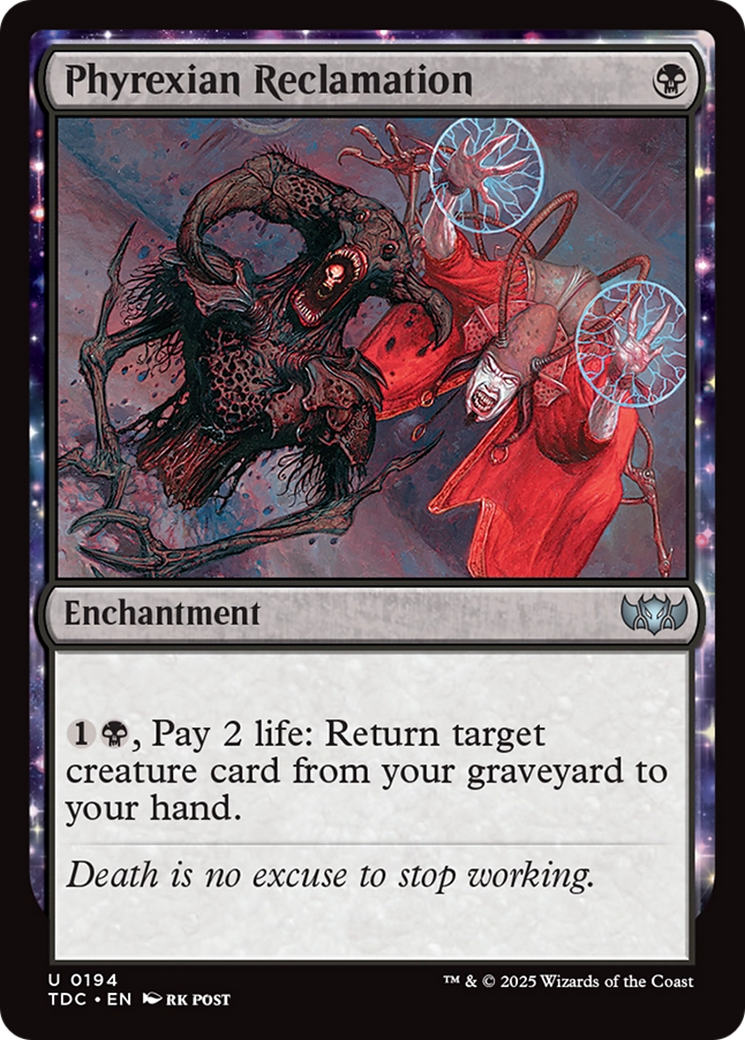 {C} Phyrexian Reclamation [Tarkir: Dragonstorm Commander][TDC 194]