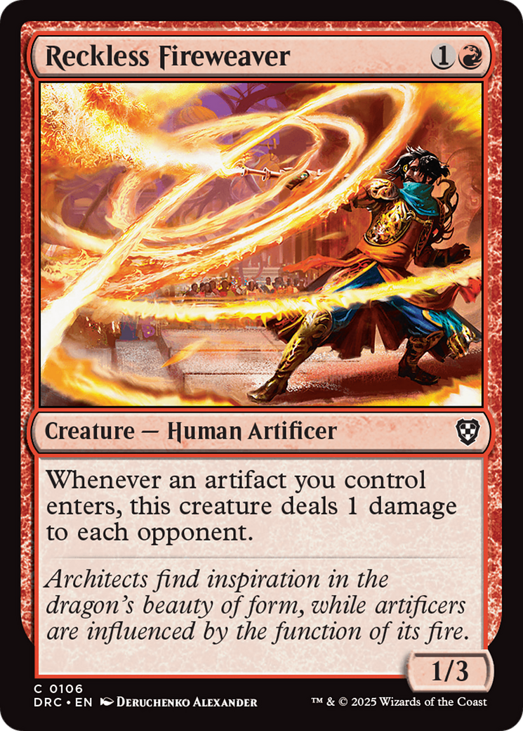{C} Reckless Fireweaver [Aetherdrift Commander][DRC 106]