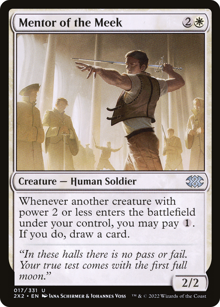 {C} Mentor of the Meek [Double Masters 2022][2X2 017]