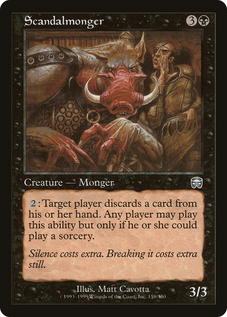 {C} Scandalmonger [Mercadian Masques][MMQ 158]