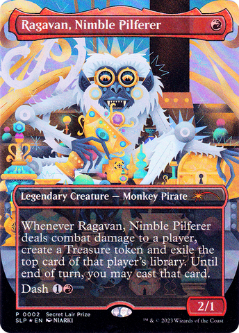 {R} Ragavan, Nimble Pilferer (Borderless) [Secret Lair Showdown][SLP 002]