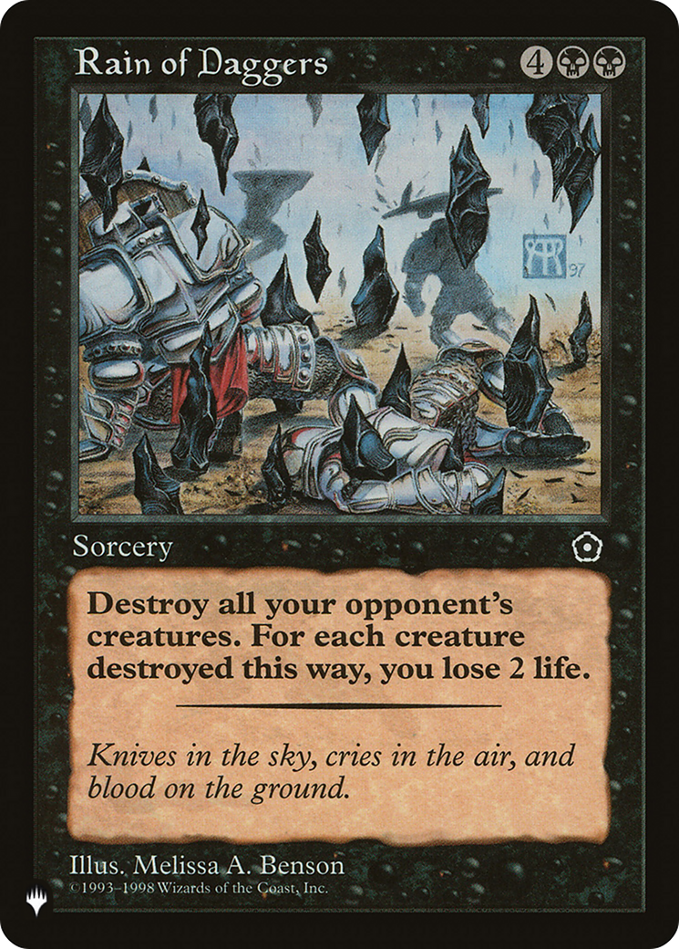 Rain of Daggers [LIST P02-85]