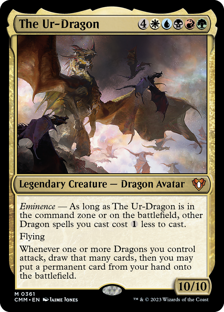 {R} The Ur-Dragon [Commander Masters][CMM 361]