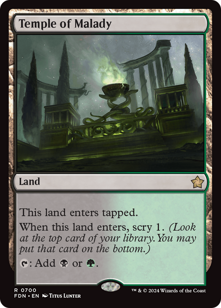 {@R} Temple of Malady [Foundations][FDN 700]