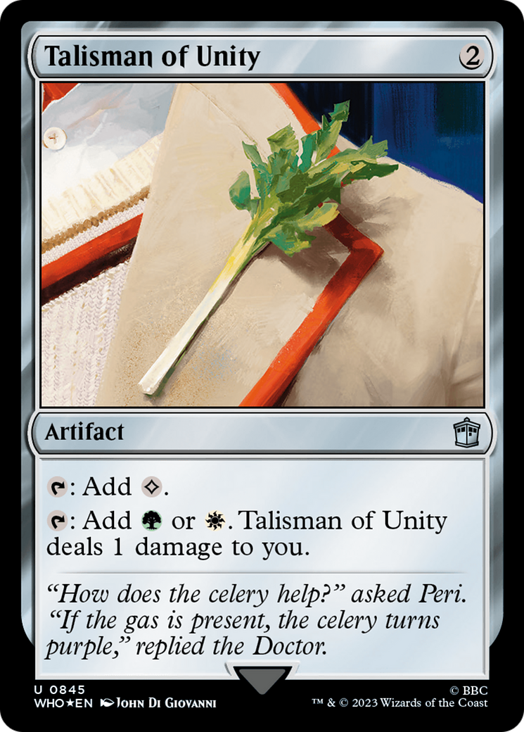 {C} Talisman of Unity (Surge Foil) [Doctor Who][WHO 845]