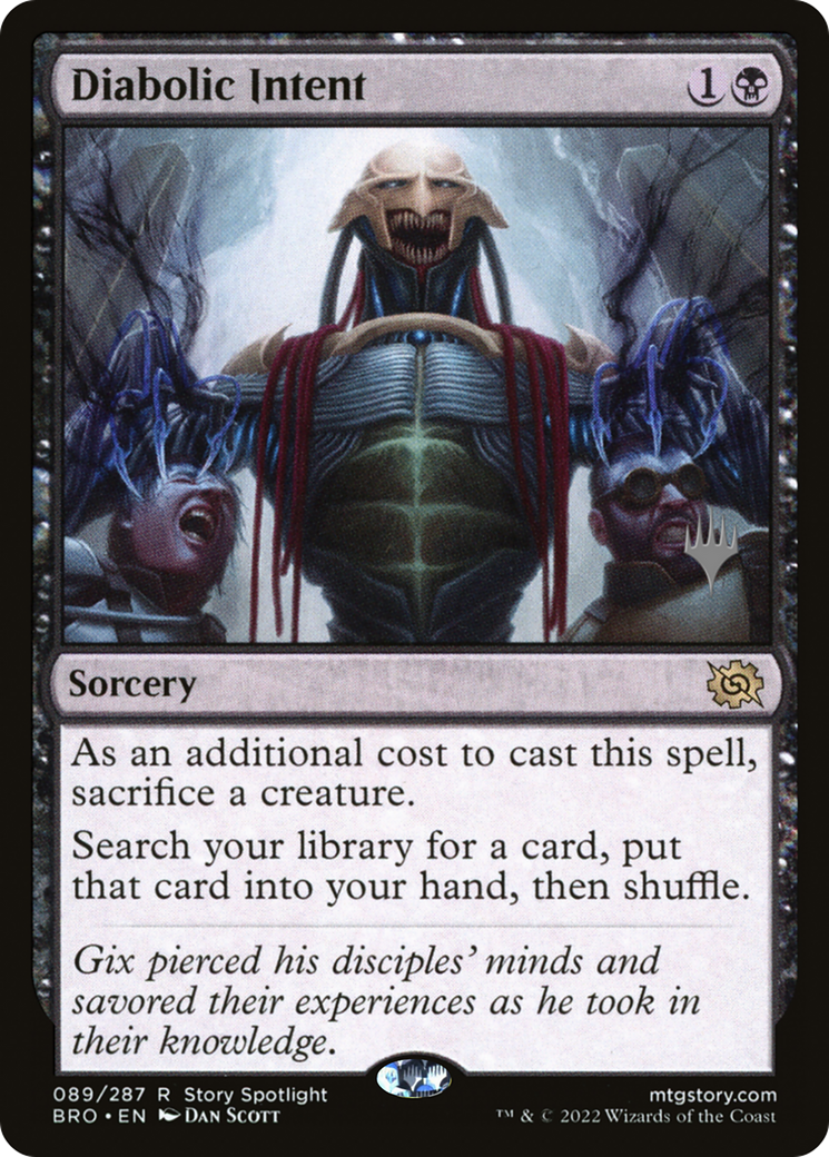 {R} Diabolic Intent [The Brothers' War: Promo Pack][PP BRO 089]