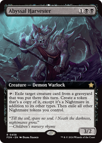 {@R} Abyssal Harvester (Extended Art) [Foundations][FDN 458]