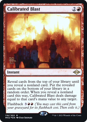{R} Calibrated Blast [Modern Horizons 2 Prerelease Promos][PR MH2 118]