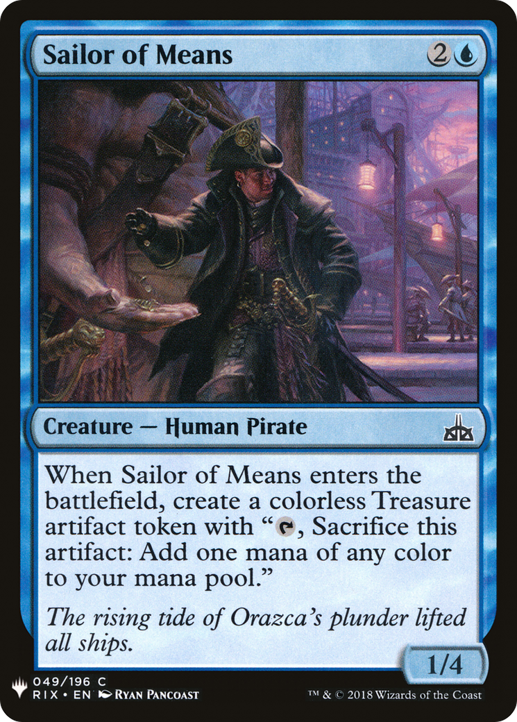 {C} Sailor of Means [Mystery Booster][LS RIX 049] - Misty Mountain Games