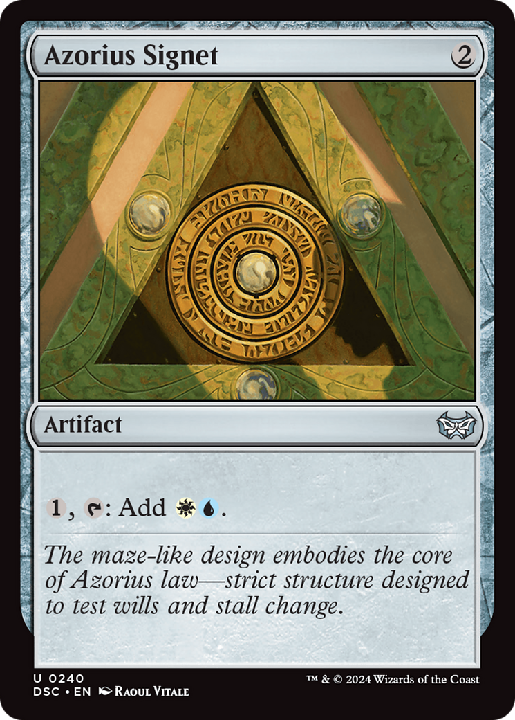 {C} Azorius Signet [Duskmourn: House of Horror Commander][DSC 240]