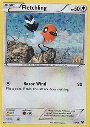 [PKM] Fletchling (11/12) [McDonald's Promos: 2014 Collection]