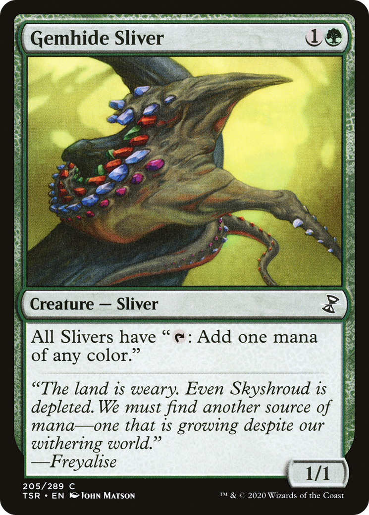 {C} Gemhide Sliver [Time Spiral Remastered][TSR 205]