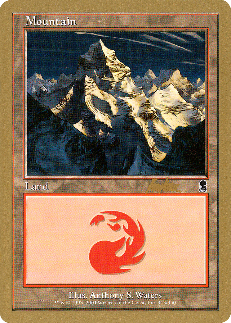 {B}[GB WC02 BK343] Mountain (bk343) (Brian Kibler) [World Championship Decks 2002]