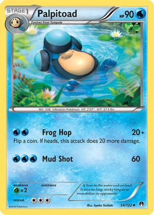 [PKM] Palpitoad (34/122) [XY: BREAKpoint]