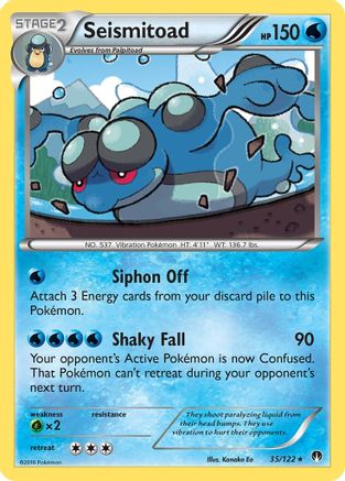 [PKM] Seismitoad (35/122) [XY: BREAKpoint]