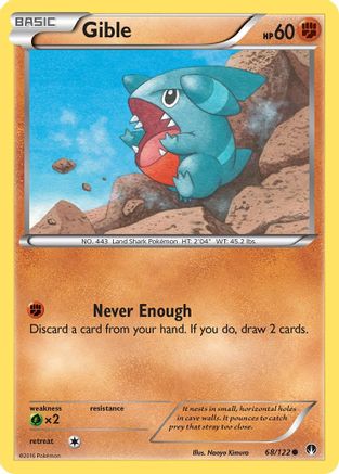 [PKM] Gible (68/122) [XY: BREAKpoint]