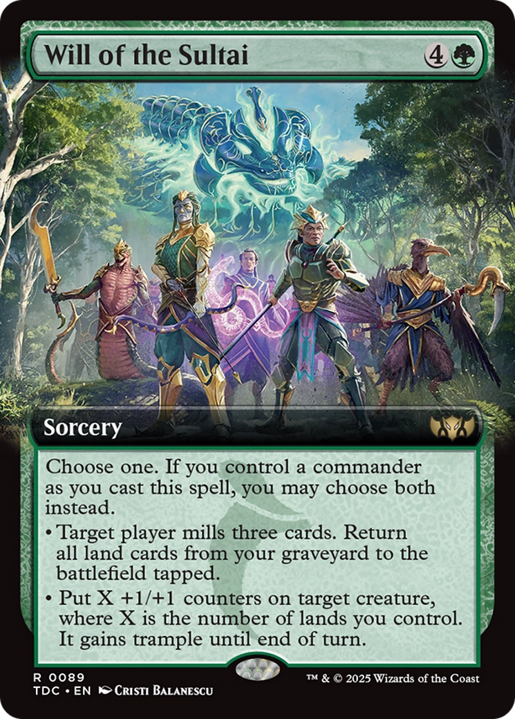 {R} Will of the Sultai (Extended Art) [Tarkir: Dragonstorm Commander][TDC 089]