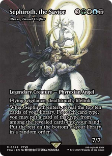 {R} Sephiroth, the Savior - Atraxa, Grand Unifier (Showcase) [FINAL FANTASY : Through the Ages][FCA 049]