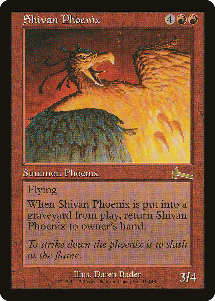 {R} Shivan Phoenix [Urza's Legacy][ULG 091]