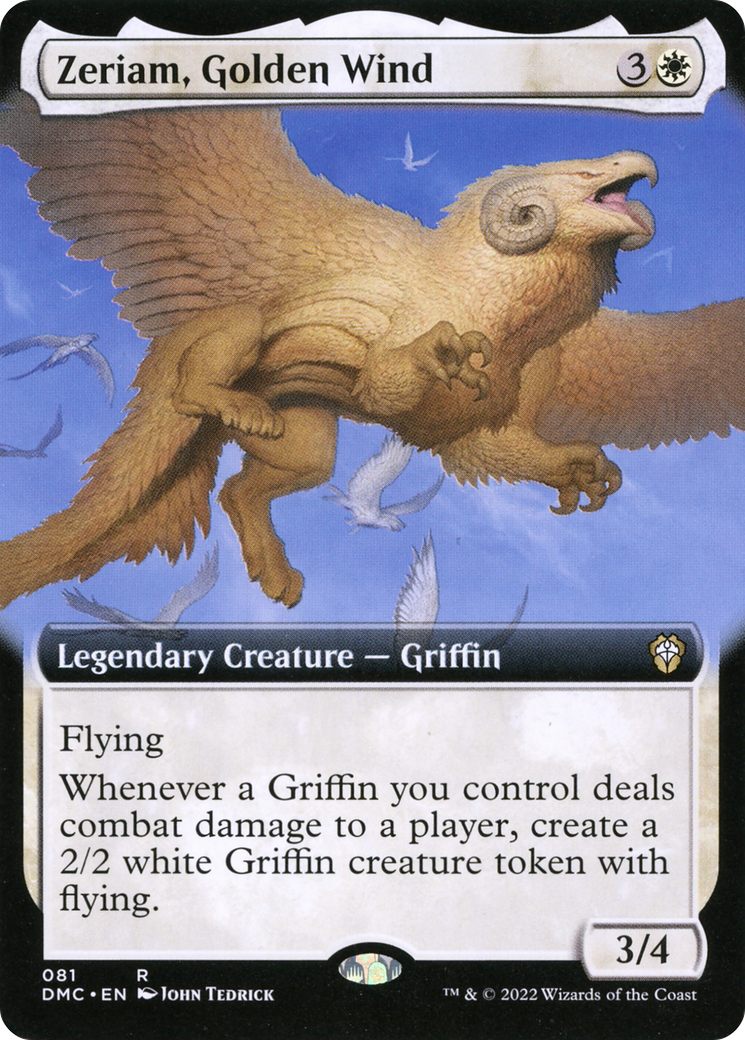 {R} Zeriam, Golden Wind (Extended Art) [Dominaria United Commander][DMC 081]