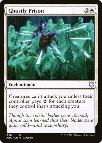 {C} Ghostly Prison [Kaldheim Commander][KHC 026]