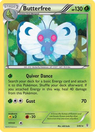 [PKM-R] Butterfree (5/83) [XY: Generations]
