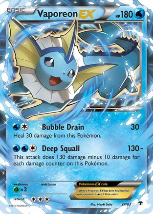 [PKM] Vaporeon EX (24/83) [XY: Generations]