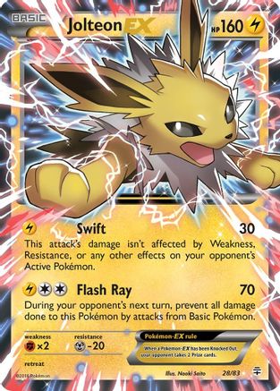 [PKM] Jolteon EX (28/83) [XY: Generations]