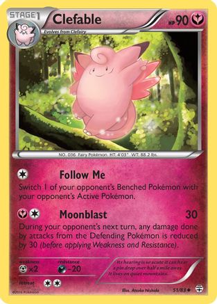 [PKM-C] Clefable (51/83) [XY: Generations]