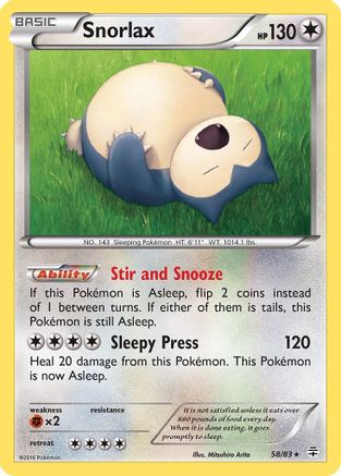 [PKM] Snorlax (58/83) [XY: Generations]