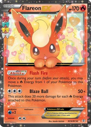 [PKM-R] Flareon EX (RC6/RC32) [Generations: Radiant Collection]