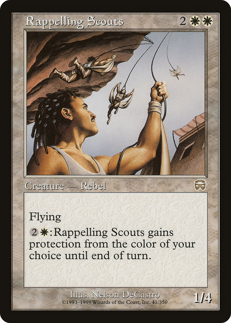 {R} Rappelling Scouts [Mercadian Masques][MMQ 041]