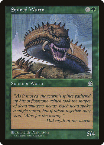 {C} Spined Wurm [Stronghold][STH 121]
