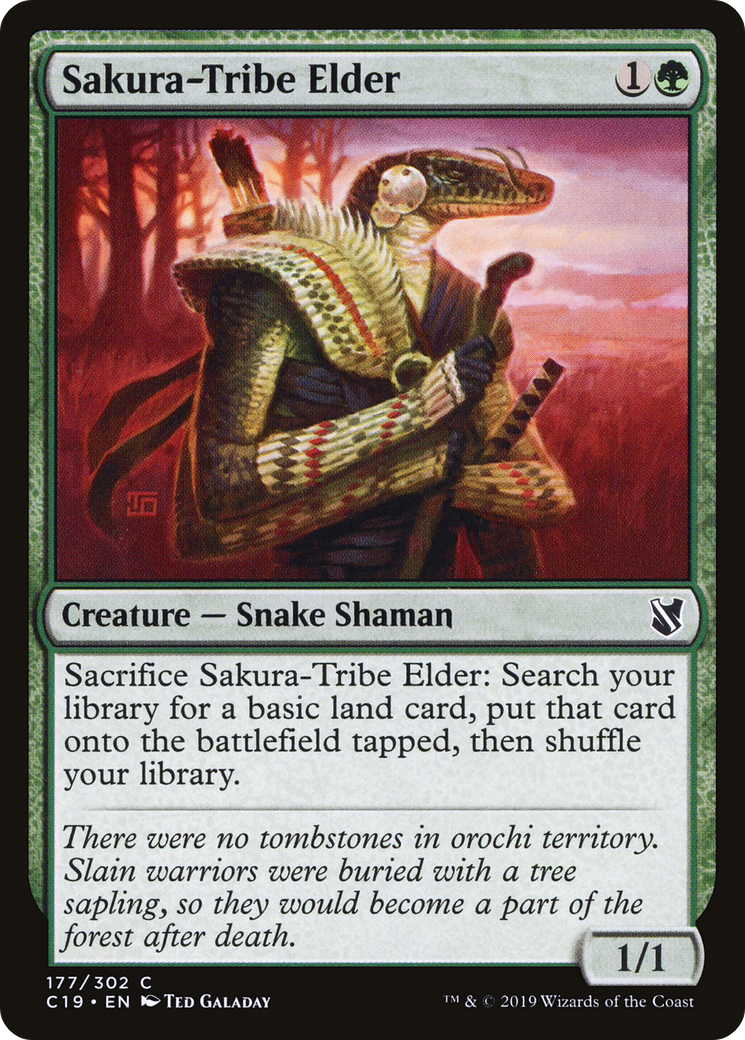 {C} Sakura-Tribe Elder [Commander 2019][C19 177]