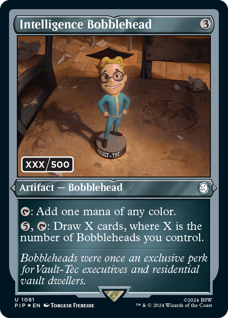 {C} Intelligence Bobblehead (Serialized) [Fallout][PIP 1061]