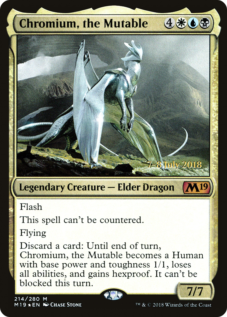 {R} Chromium, the Mutable [Core Set 2019 Prerelease Promos][PR M19 214]
