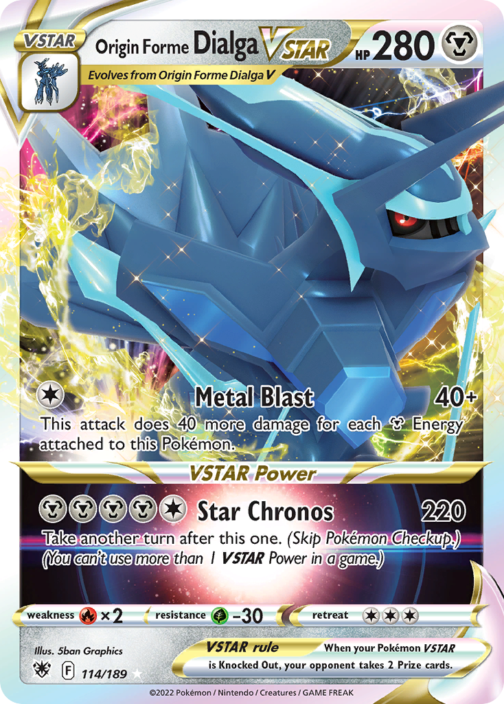 [PKM] Origin Forme Dialga VSTAR (114/189) [Sword & Shield: Astral Radiance]