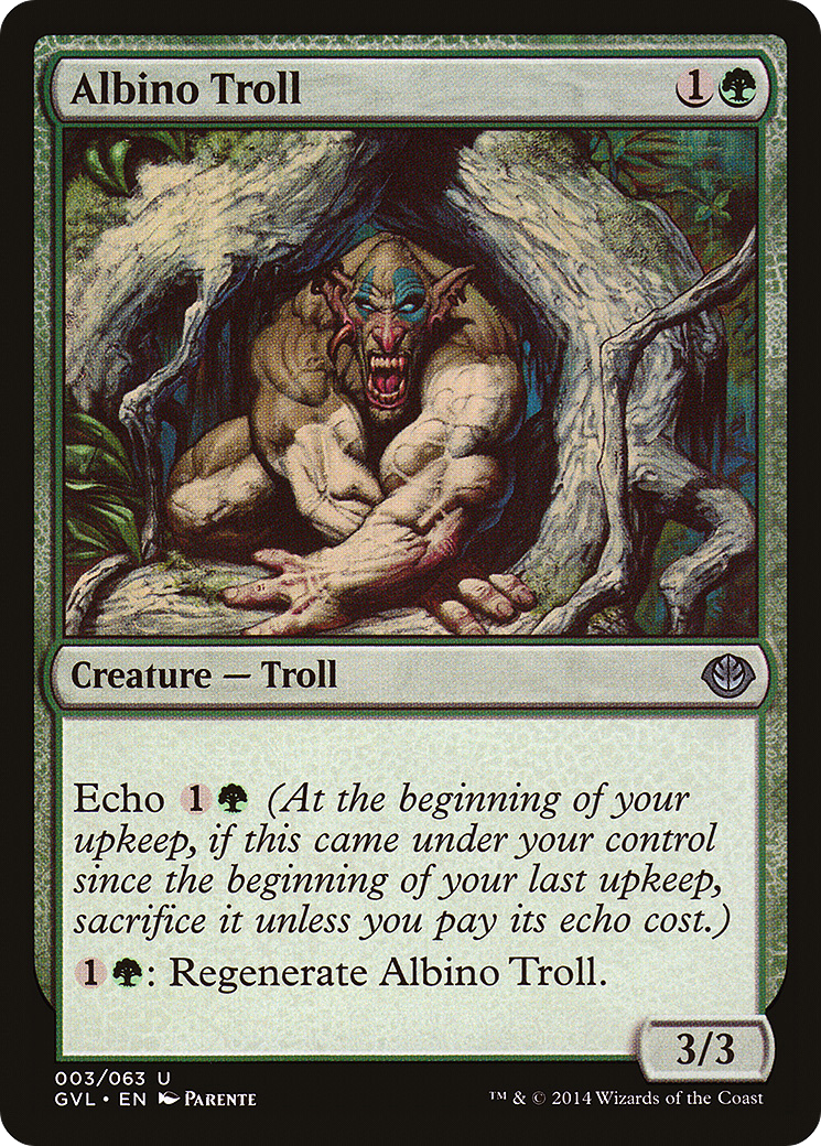 {C} Albino Troll (Garruk vs. Liliana) [Duel Decks Anthology][GVL 003]