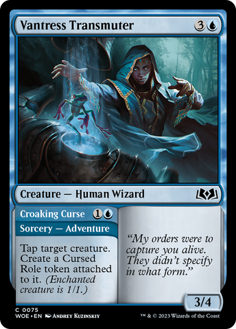 {@C} Vantress Transmuter // Croaking Curse [Wilds of Eldraine][WOE 075]