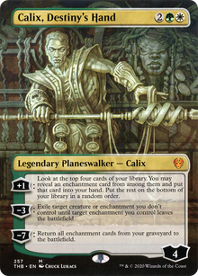 {R} Calix, Destiny's Hand (Borderless) [Theros Beyond Death][THB 257]