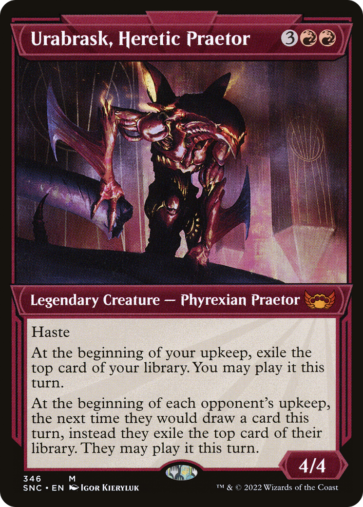 {R} Urabrask, Heretic Praetor (Showcase Art Deco) [Streets of New Capenna][SNC 346]