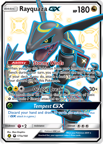 [PKM-R] Rayquaza GX (177a/168) [Alternate Art Promos]
