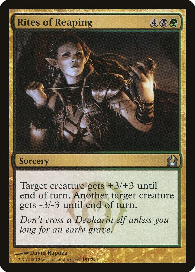 {C} Rites of Reaping [Return to Ravnica][RTR 191]