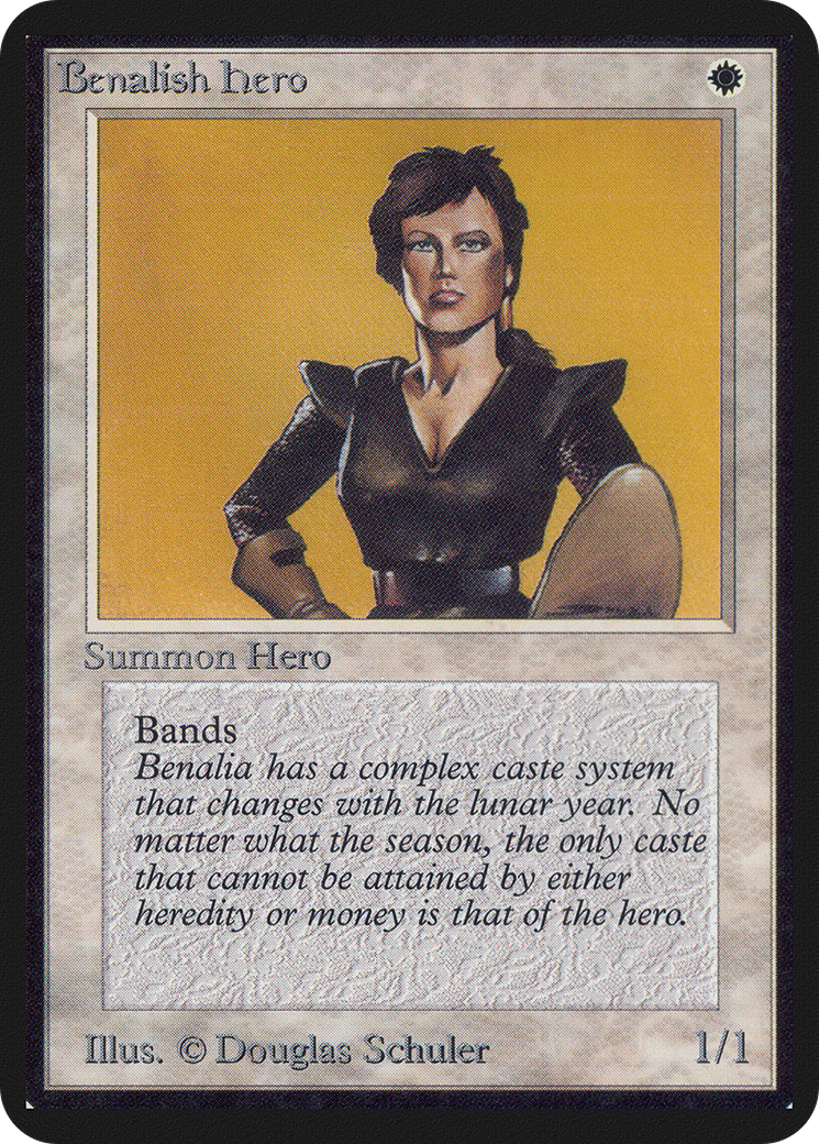 {C} Benalish Hero [Alpha Edition][LEA 004]
