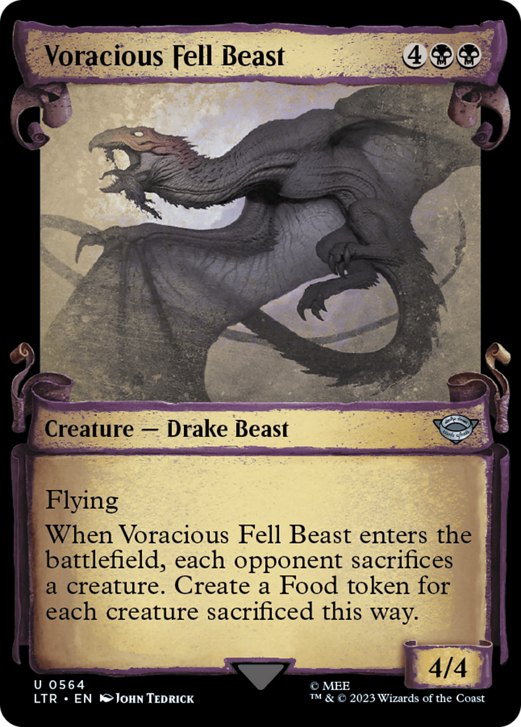 {C} Voracious Fell Beast [The Lord of the Rings: Tales of Middle-Earth Showcase Scrolls][LTR 564]
